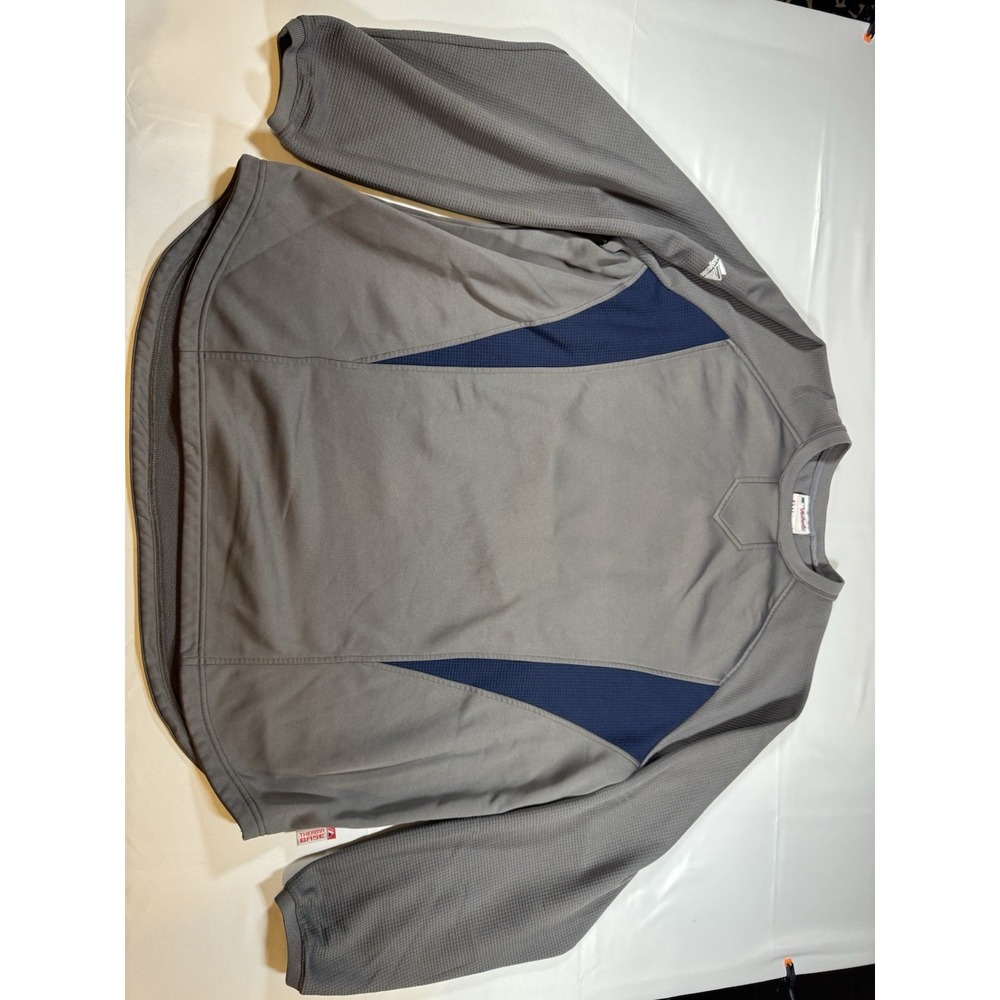 Majestic Authentic Collection Therma Base Pullover Shirt Men 2XL Gray MLB Retro